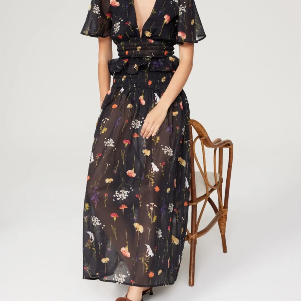 Lisa Says Gah Sheer Abigail Skirt Wildflower - Picture 7 of 11